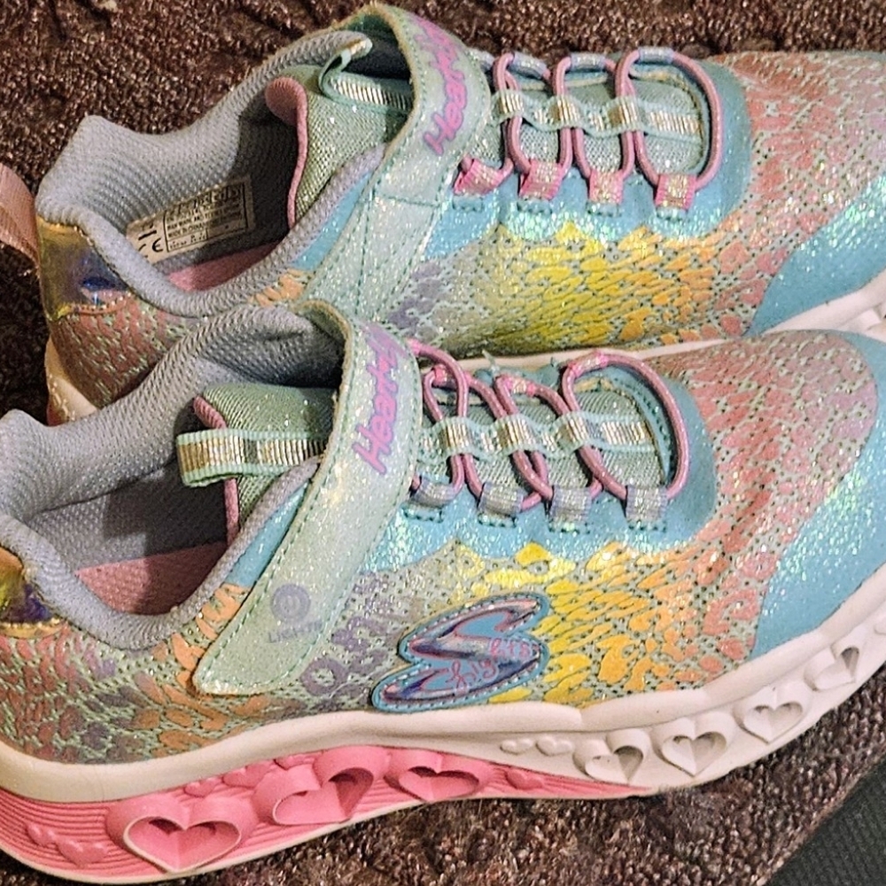 Skechers Kids' Pastel Heart Sneakers